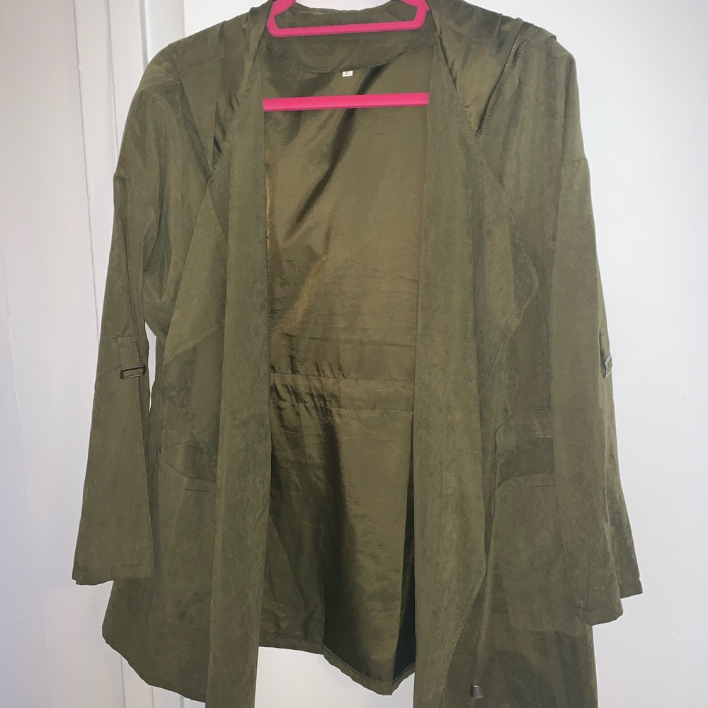 Lightweight Drawstring Hooded Jacket - image 1